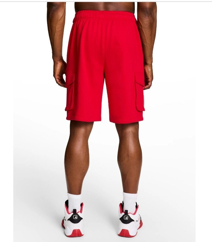 AND1 Ultimate Cargo Short Basketball 10″ Inseam Riot Red Size S,M,XXL