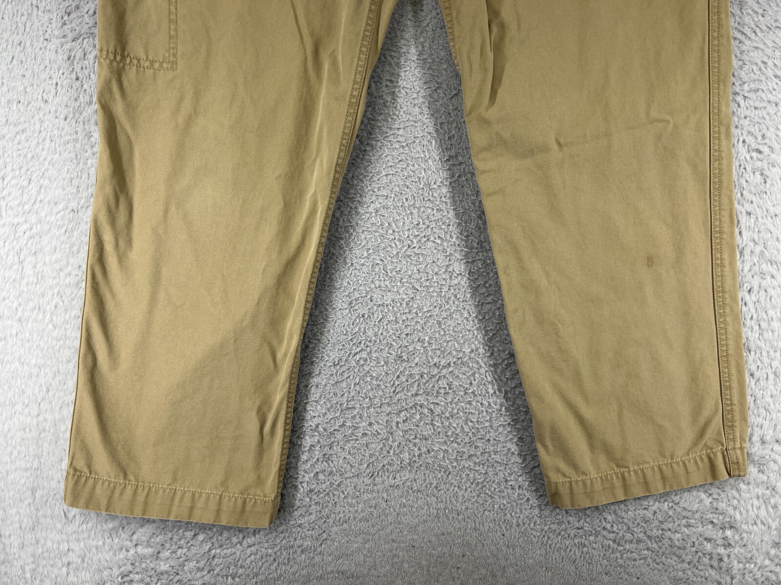 Dockers Pants Mens 38 Beige Cargo Pockets 100% Cotton DUCK Camping Outdoor