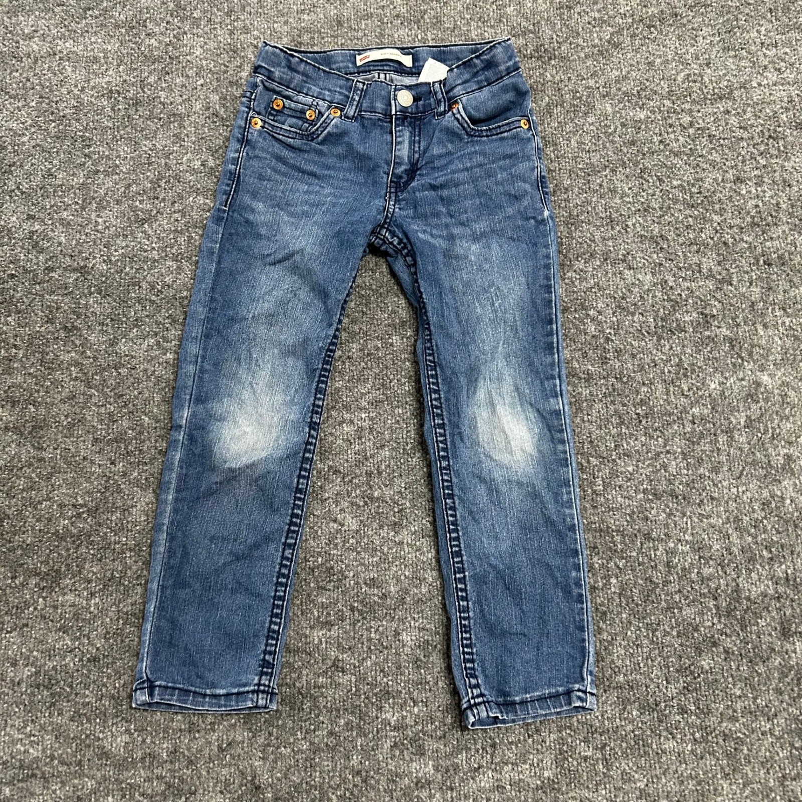 Levi’s Jeans Boys Size 5 Reg Blue 510 Skinny Fit Stretch Denim Casual Adjustable