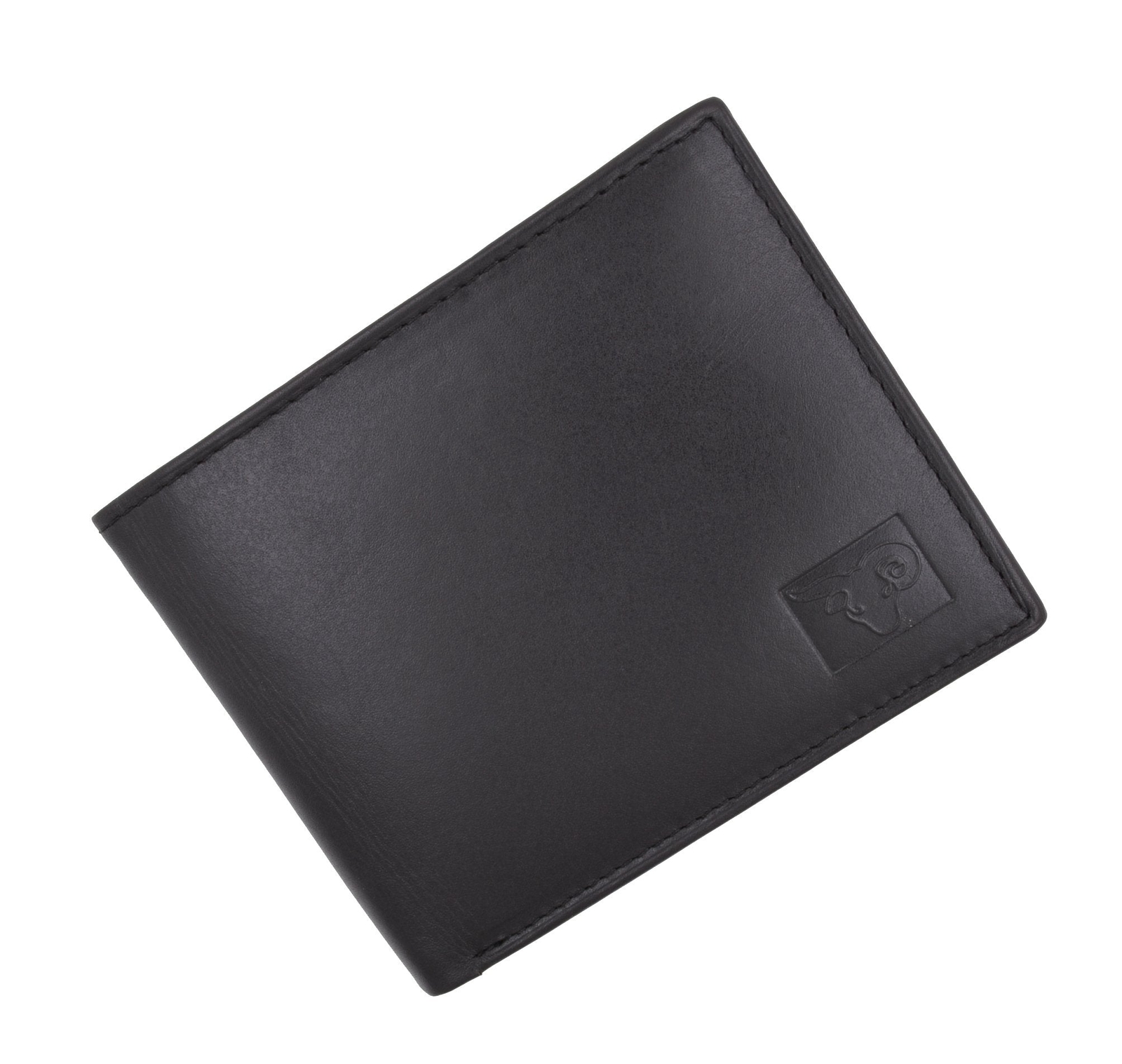 Cavelio High Quality Mens Genuine Leather Flap Up ID Card Holder Bifold Wallet