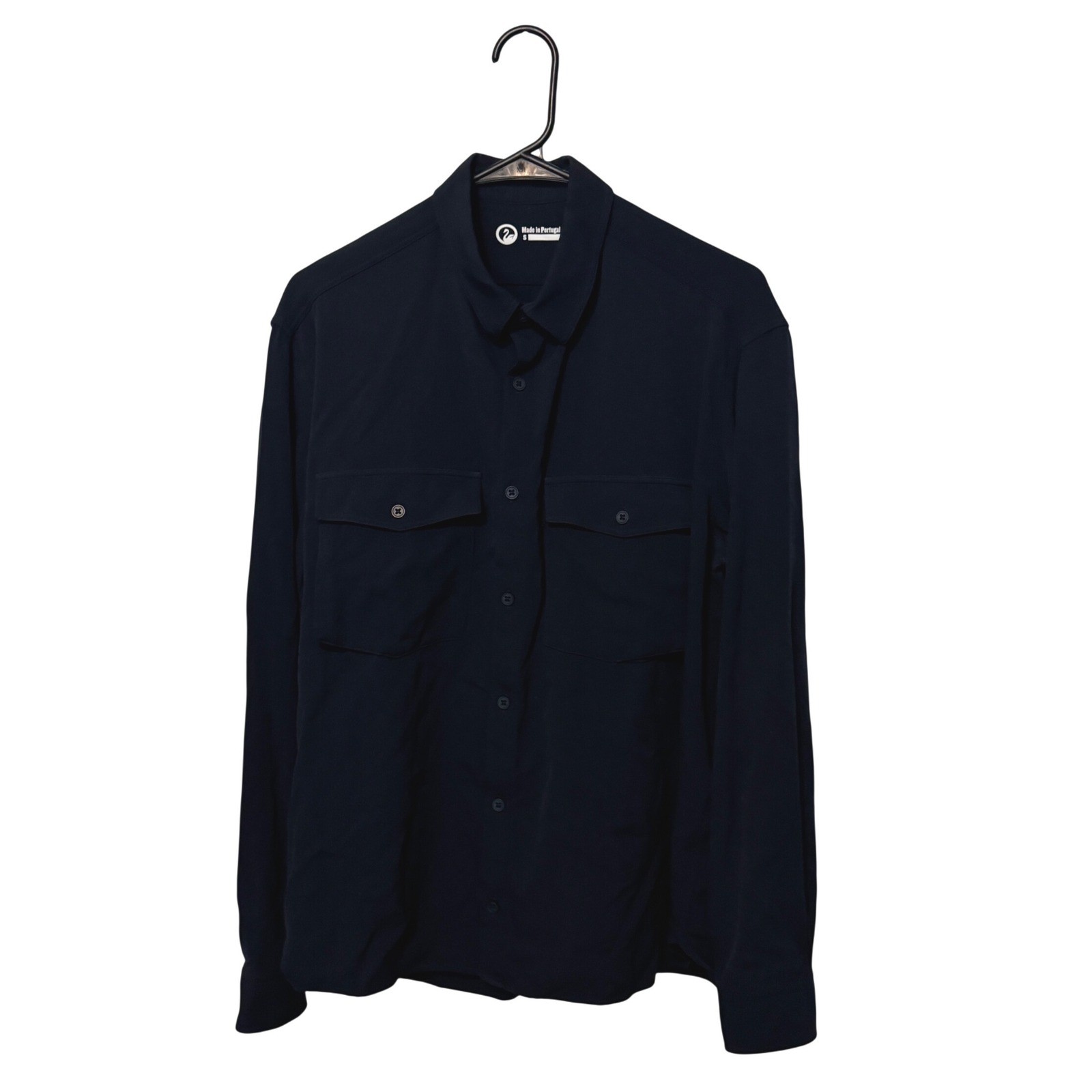 Outlier S262 Allwool Two Pocket Shirt Mens Small Navy Merino Wool Long Sleeve