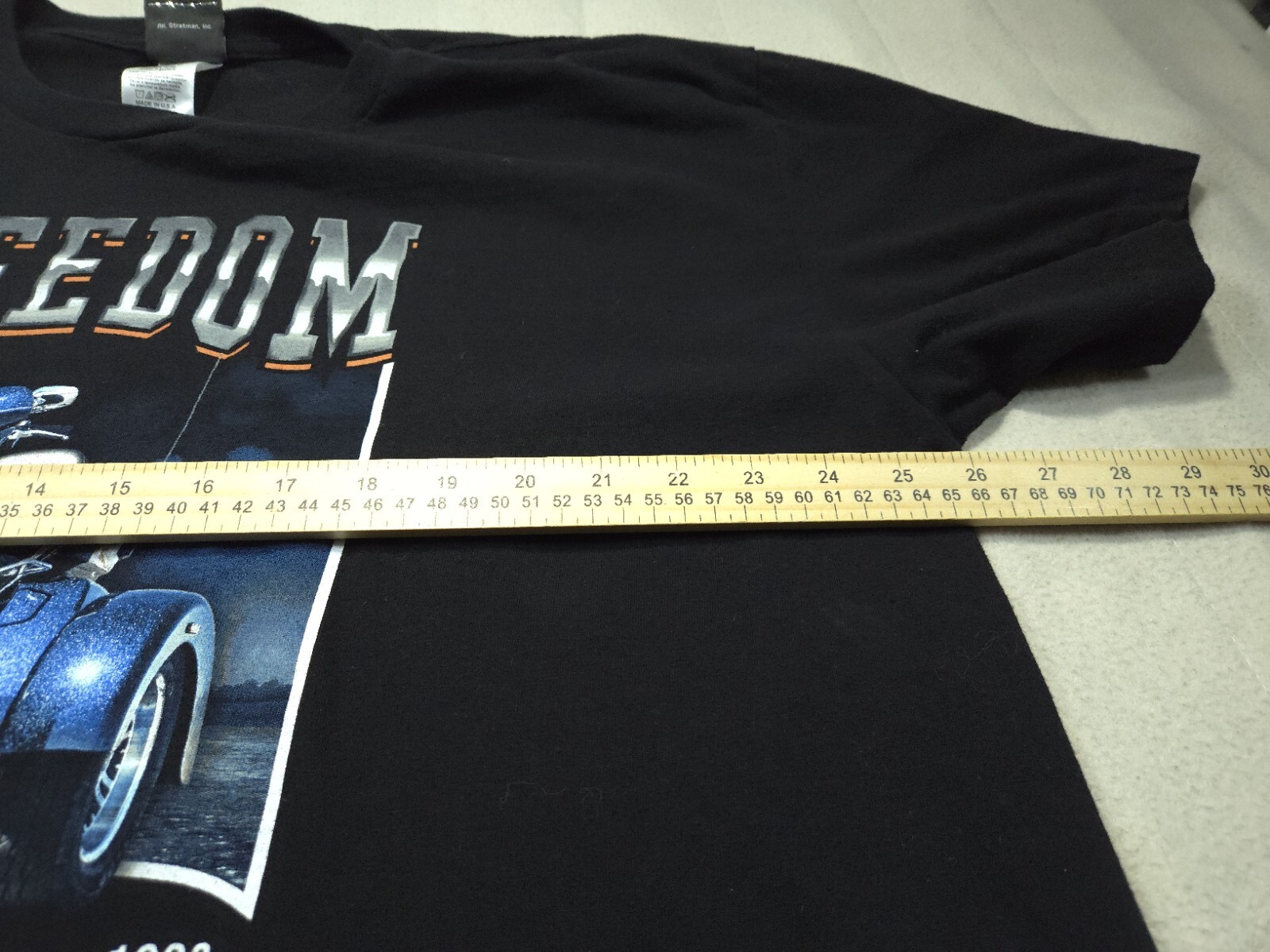 Harley Davidson Shirt Mens 2XL Black Freedom Trike Auburn MA Graphic Tee USA