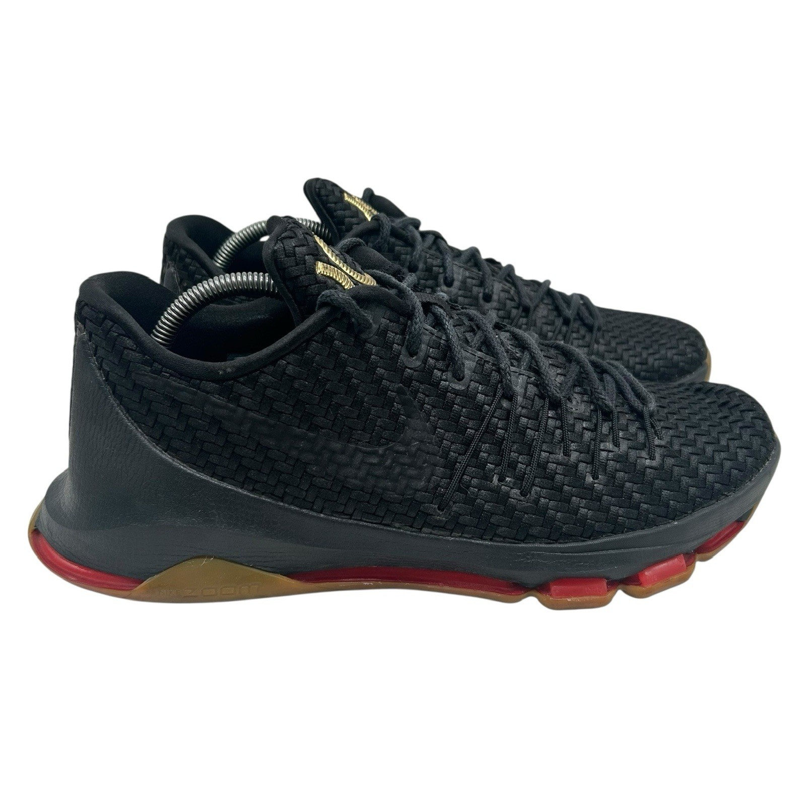 Nike KD 8 VIII EXT Woven Wonder Mens Size 11 US Shoes Black Gold 806393-001
