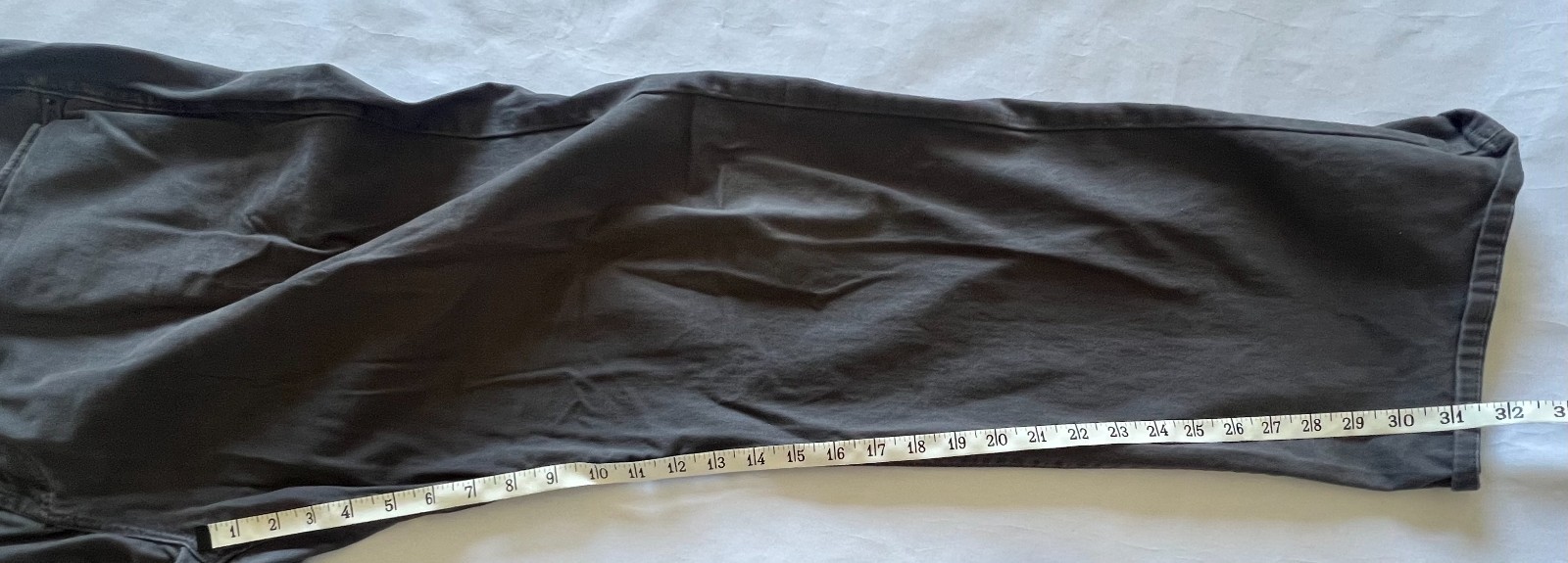 Men’s KIRKLAND SIGNATURE Gray Size 40×32 Zipper & Button Closure 5 Pockets Pants