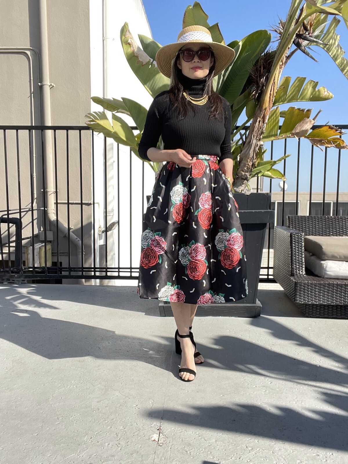 NWT Hesperus Retro vtg Rockabilly Full Midi Circle novelty print cigarette S&XS