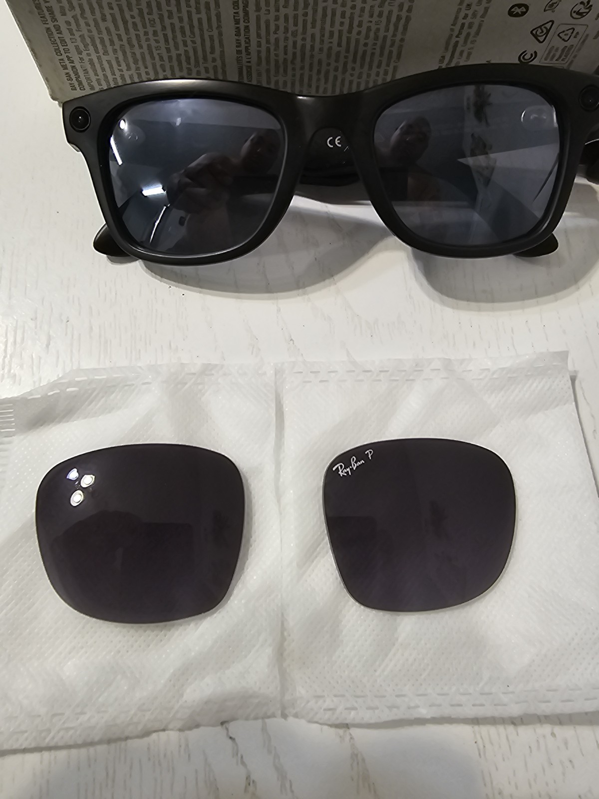 RayBan Meta Wayfarer Gen 2 Square Sunglasses Black Frame Photochromic X2 Lens