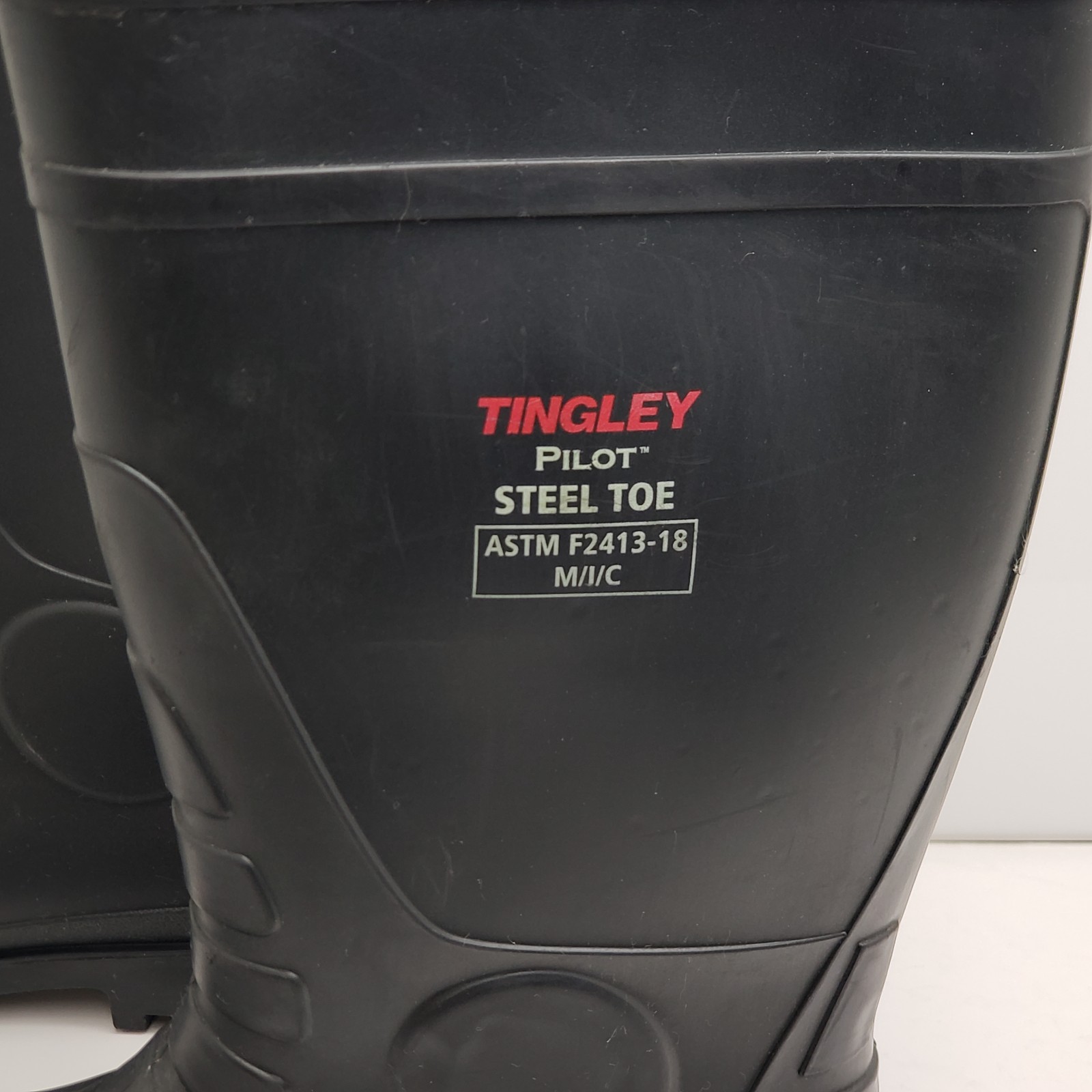 Share Tingley Pilot Men’s Steel Toe Rubber Boots Black 15″ Size 10