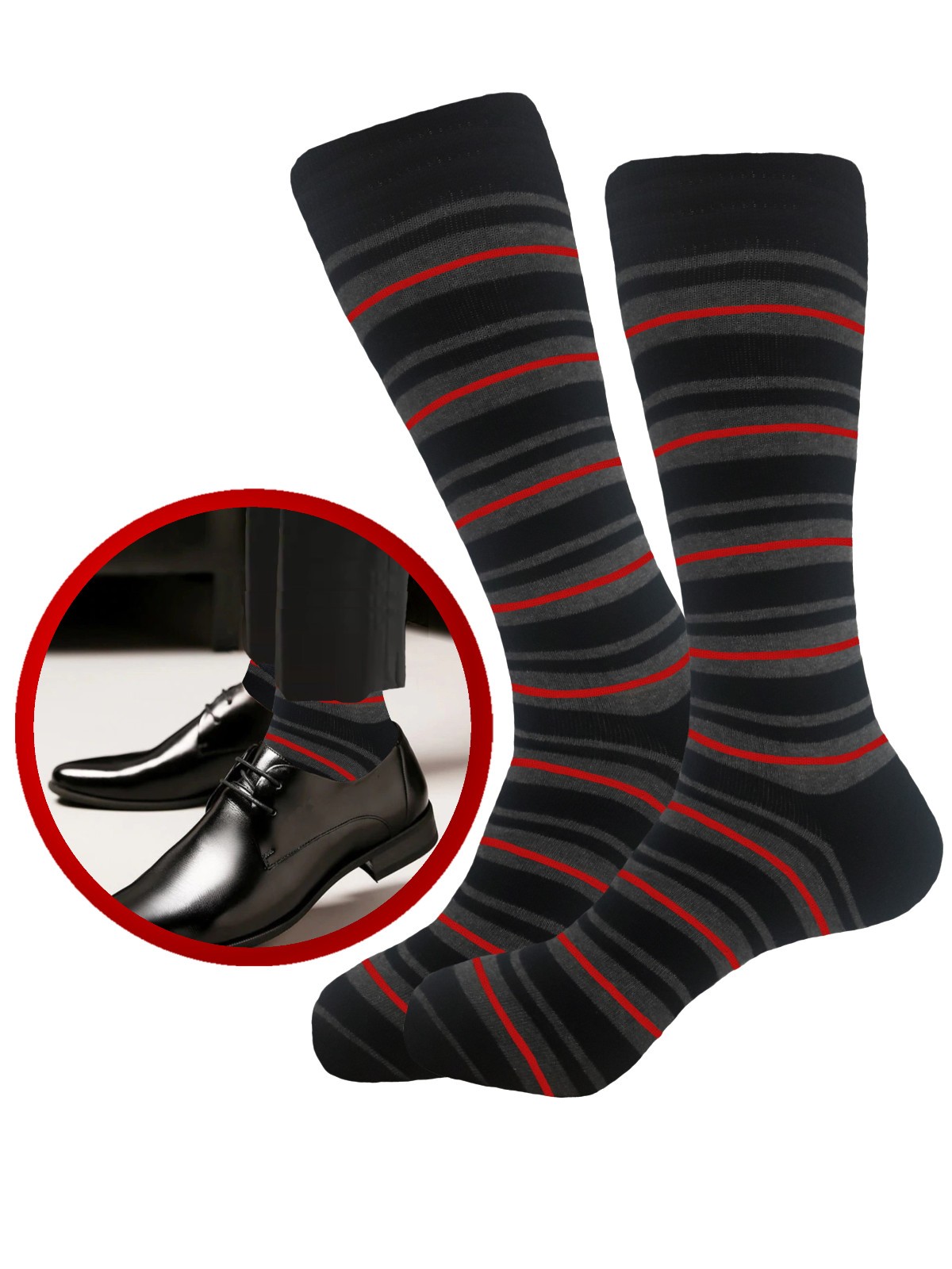 12-6 Pair MULTI DESIGN First quality Multi color Men’s COTTON Dress Socks 10-13
