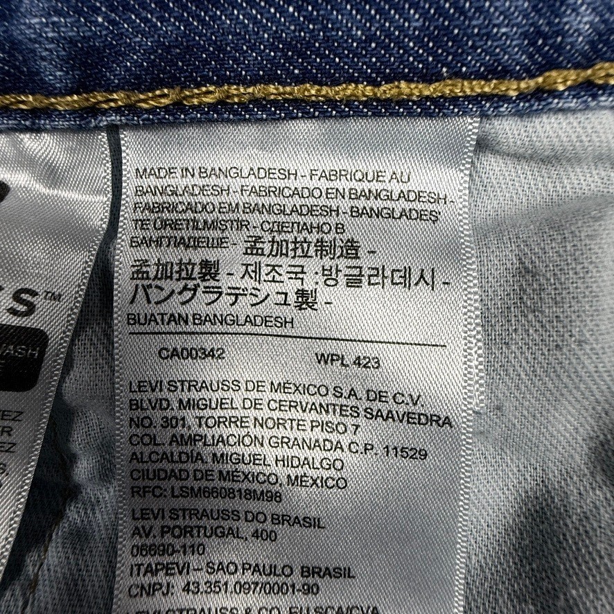 Levis 559 Relaxed Straight Leg Jeans Light Wash Blue Denim 38×30 00559-0363