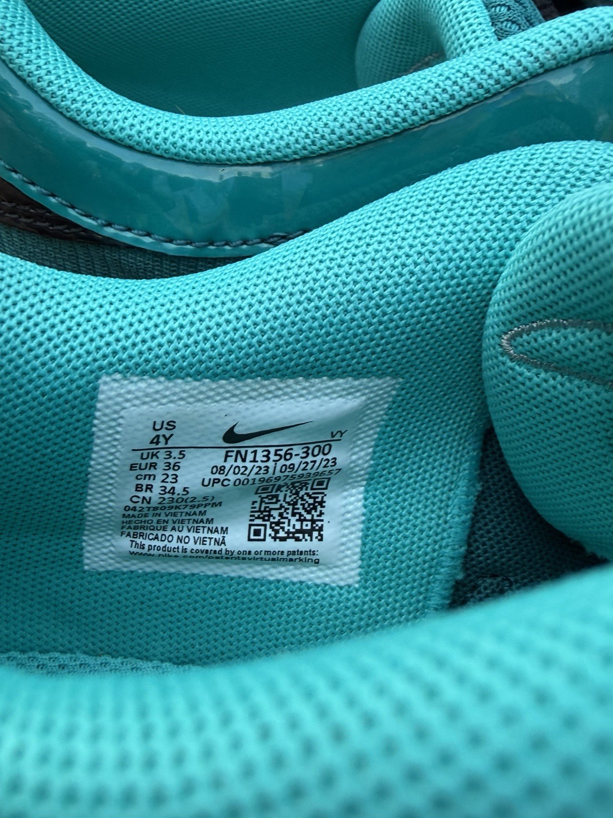 Nike Zoom Freak 5 (GS) All Star Basketball Shoes FN1356-300 Giannis Teal Youth 4