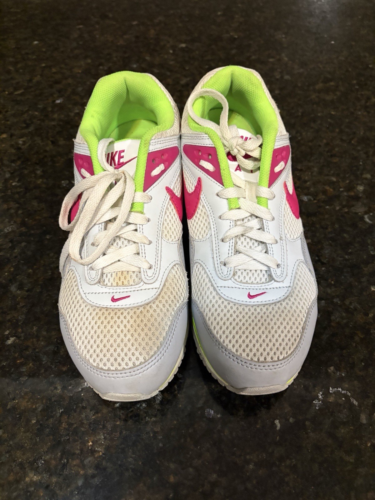 Nike Air Max Correlate Low Top Mesh Sneakers White Pink Green Gray 511417-163