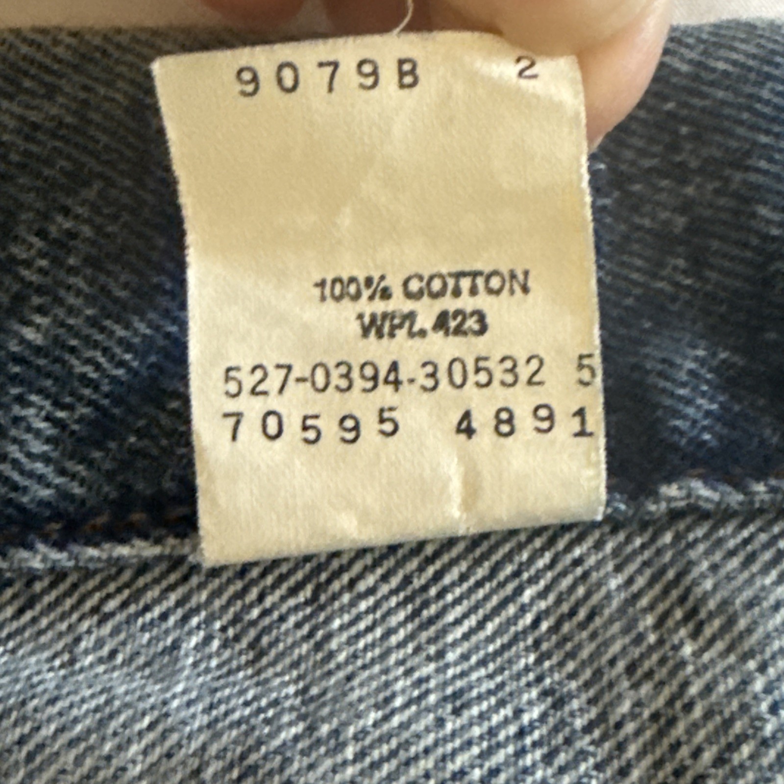 Vintage 93′ Levi’s 70595 4891 Denim Vest Men’s L Trucker Biker USA Made Type 3