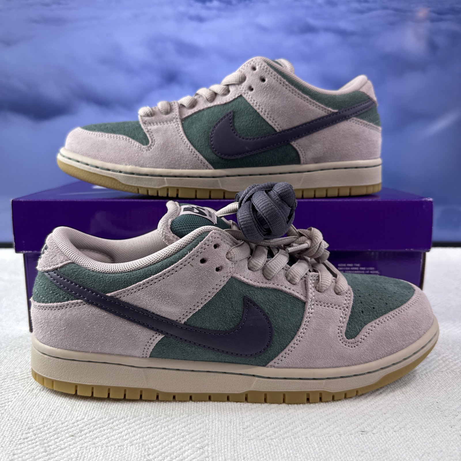 Nike SB Dunk Low Pro Mineral Slate Dark Raisin – Size 8M / 9.5W (HQ1625-300)