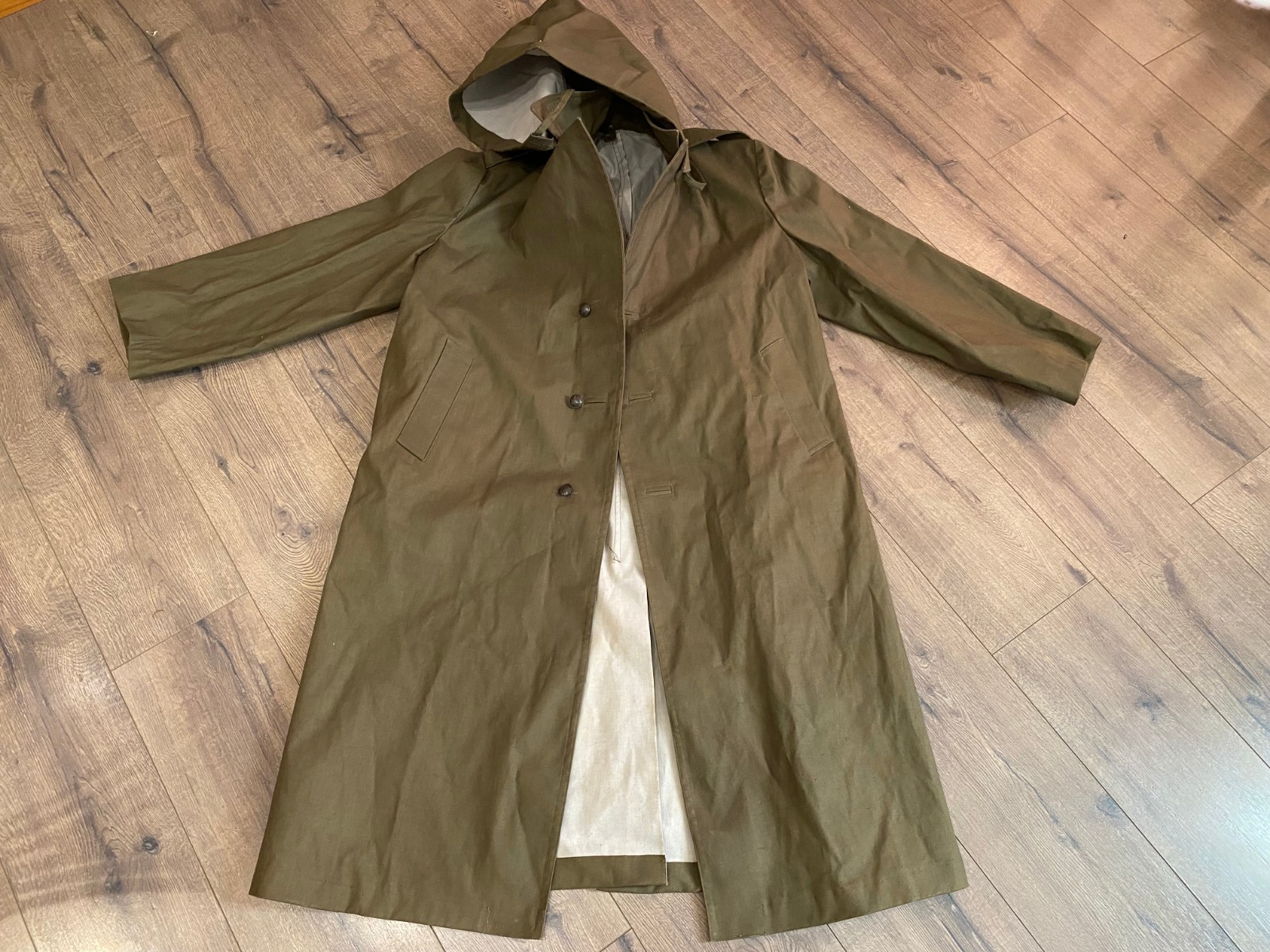 ALBANIA OFFICER LONG RAIN COAT JACKET TUNIC COMMUNIST ERA #529