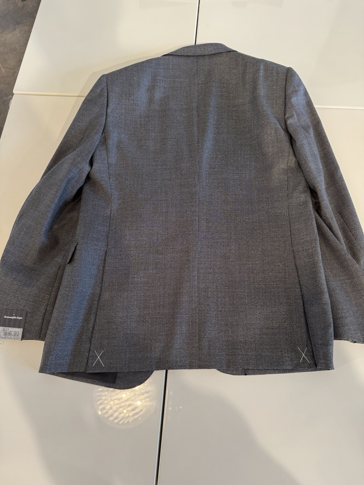 Ermenegildo Zegna Milano Drop 7 Grey Wool 2-PC Suit IT52 Made In Italy