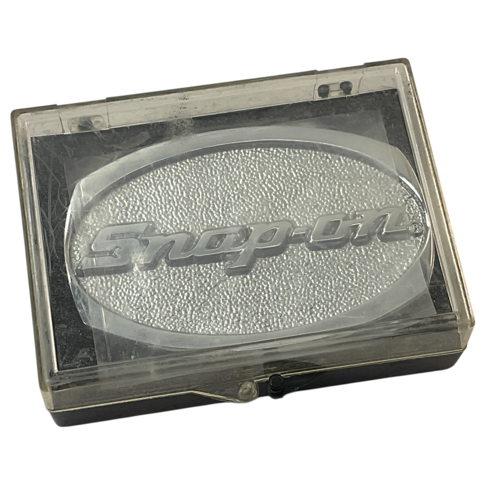 Snap-on Belt Buckle Chrome SPP-509 Sold As Pictured Mechanic Look USA With Case