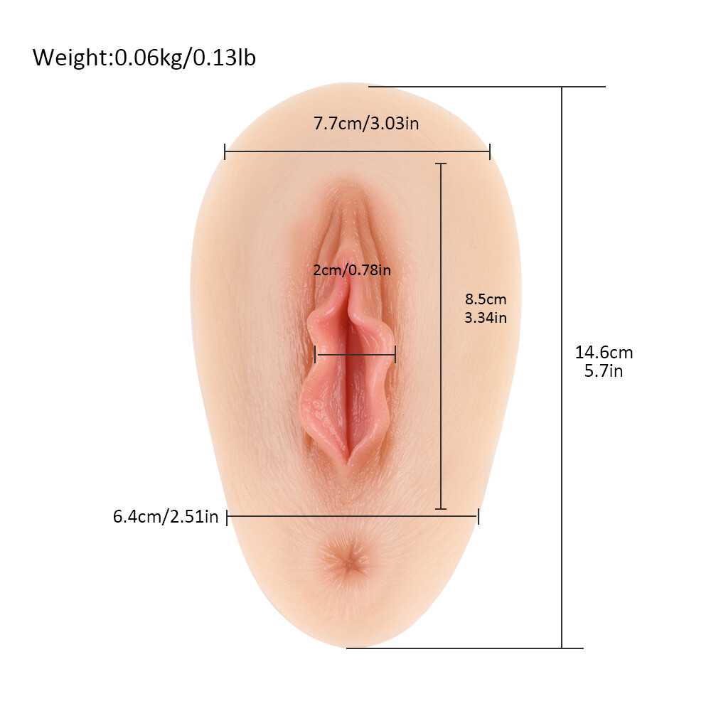 Silicone Vagina Pad Hiding Realistic Female Physiology Structure Vaginal Display