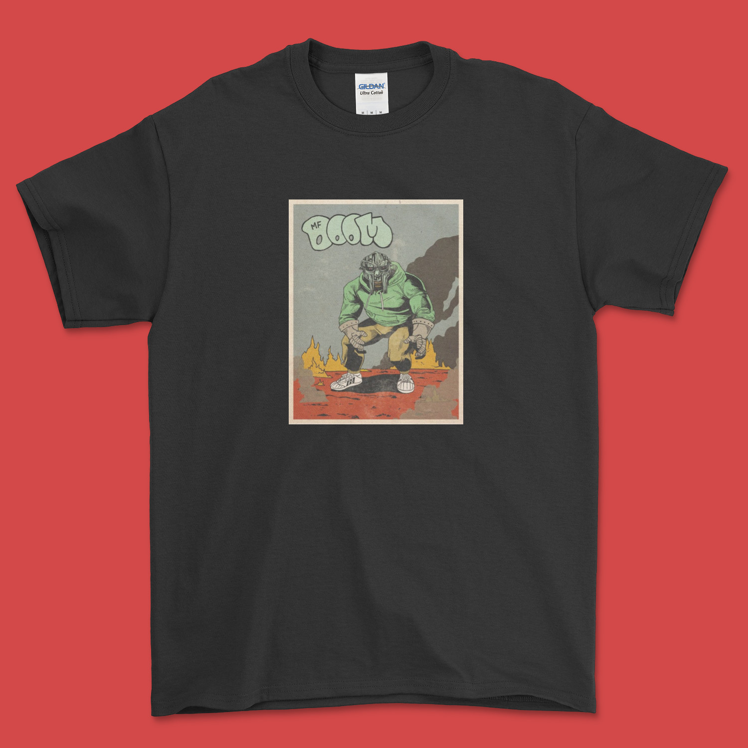 MF DOOM COMIC Madvillain Metal Fingers Underground Hip Hop RAP Music T Shirt