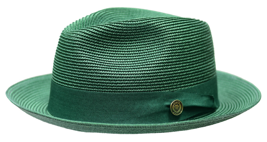 Bruno Capelo FN-842 Straw Hat Emerald Green