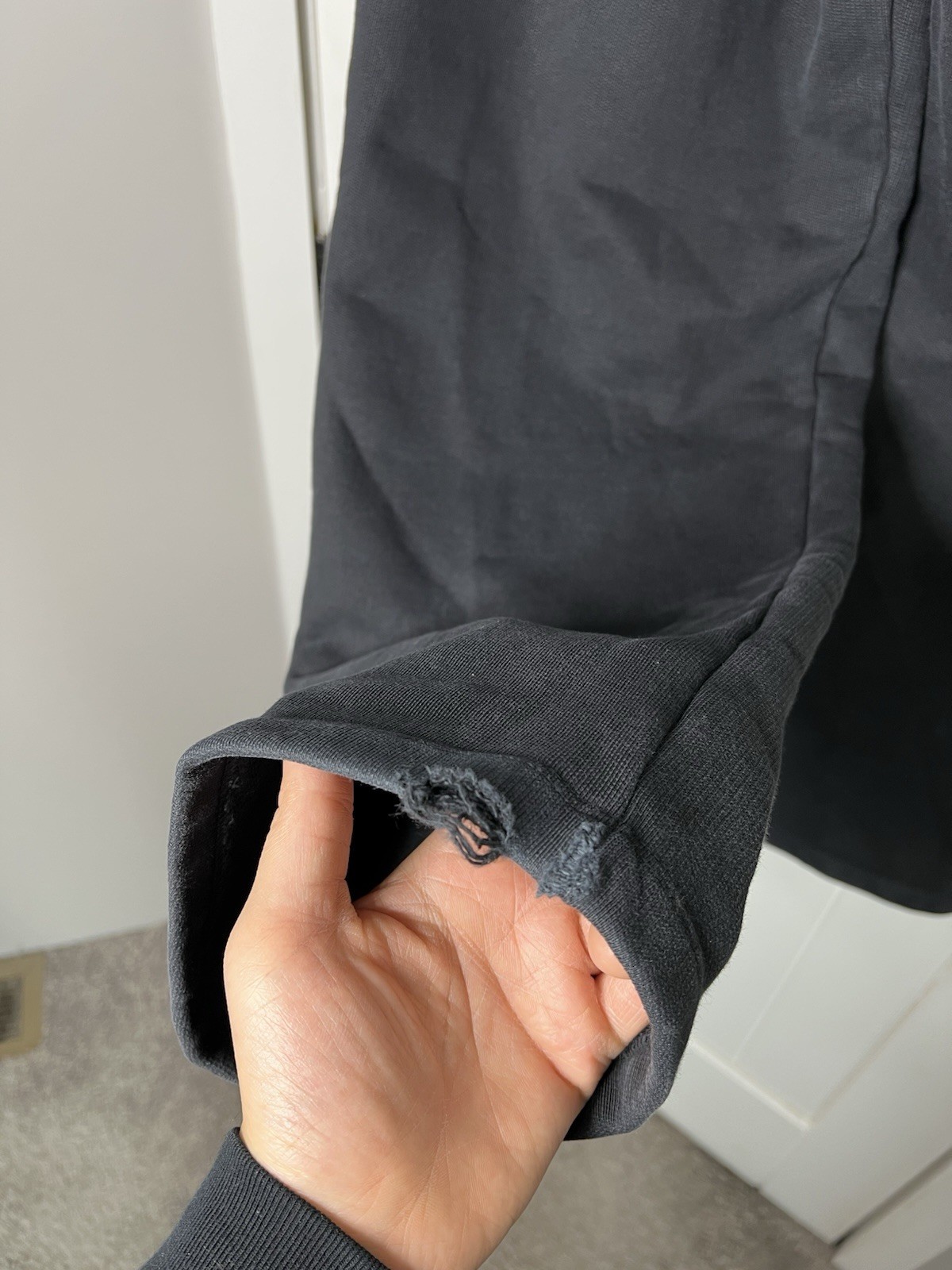 Velour Garments 600 GSM ‘Anthracite’ Straight-leg Pants × 1