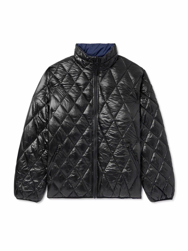 Pop Trading Company Men’s S Reversible Quilted Shell Puffer Jacket Hooded Zip