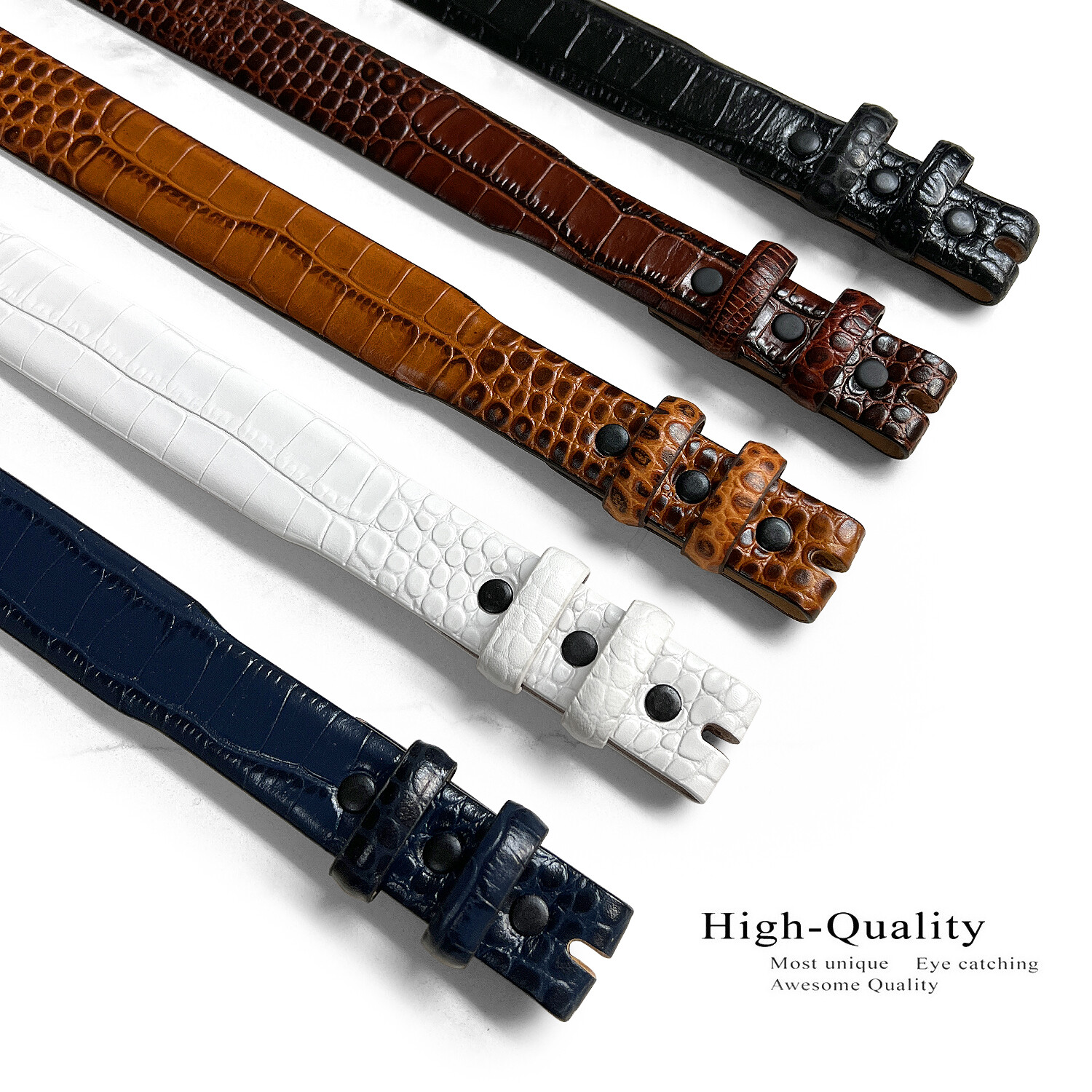 Replacement Belt Strap Italian Calfskin Genuine Leather Dress Belt Fits 1″ Wide