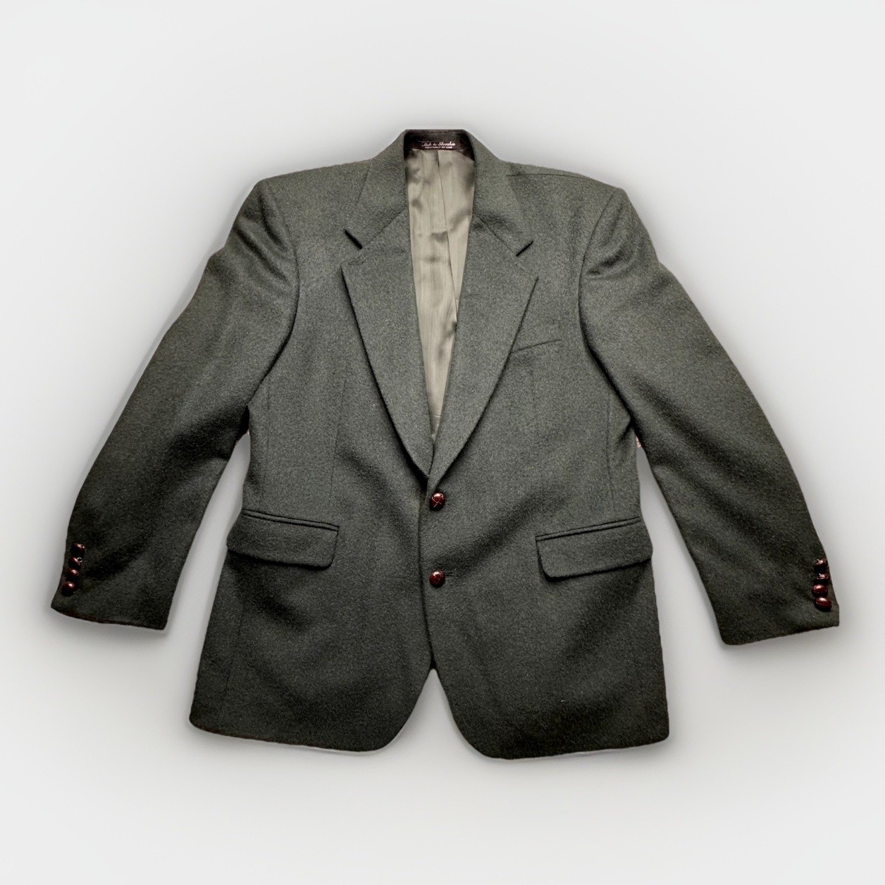 Tailors Row by Deansgate 100% Camel Hair Blazer Jacket Green 42″ Chest 31″ Long