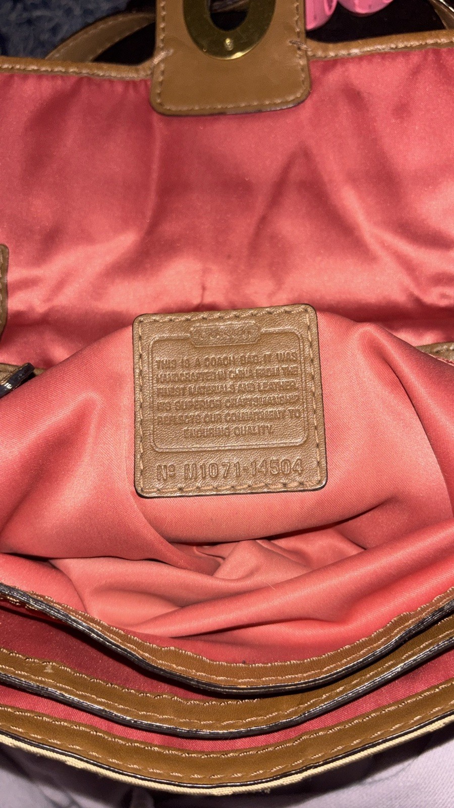 2010 Vintage Coach Peyton Shoulder Bag w/ original dust bag