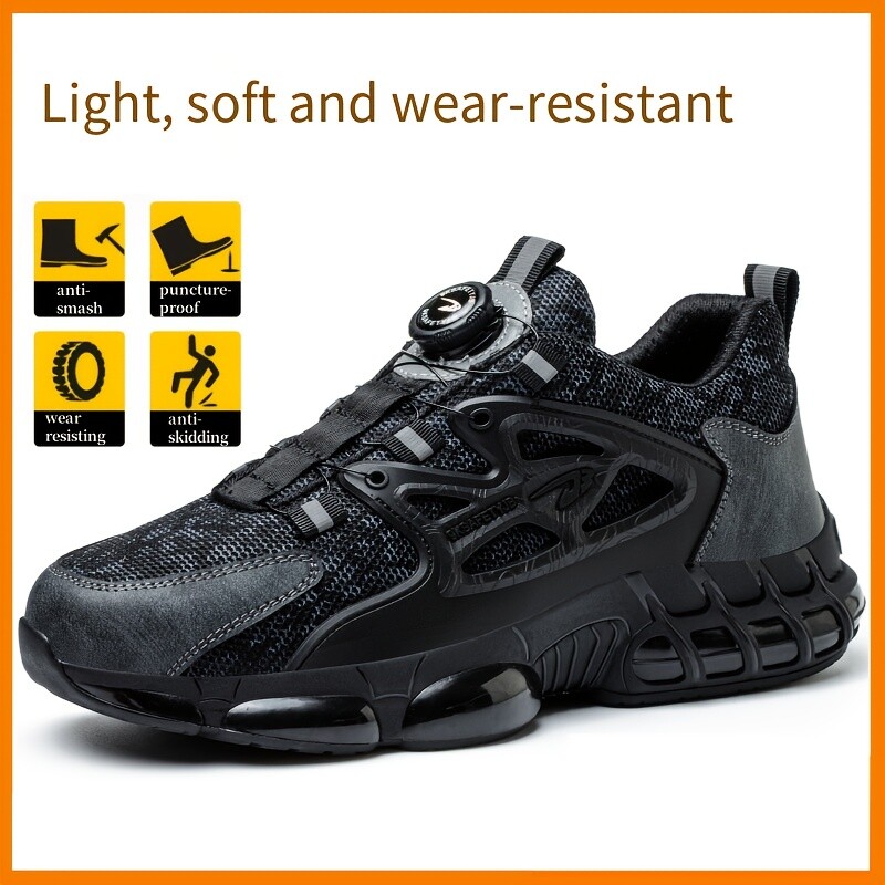 Work Indestructible Safety Shoes Steel Toe Work Boots Breathable Men Sneakers