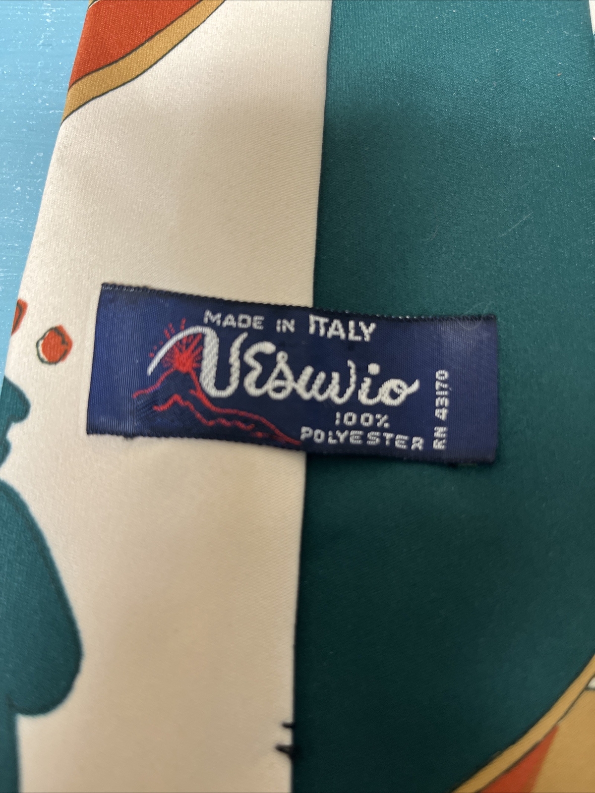 VESUVIO NAPOLI Made in Italy 🇮🇹 Necktie Tie Classic 57-60” RN 43170