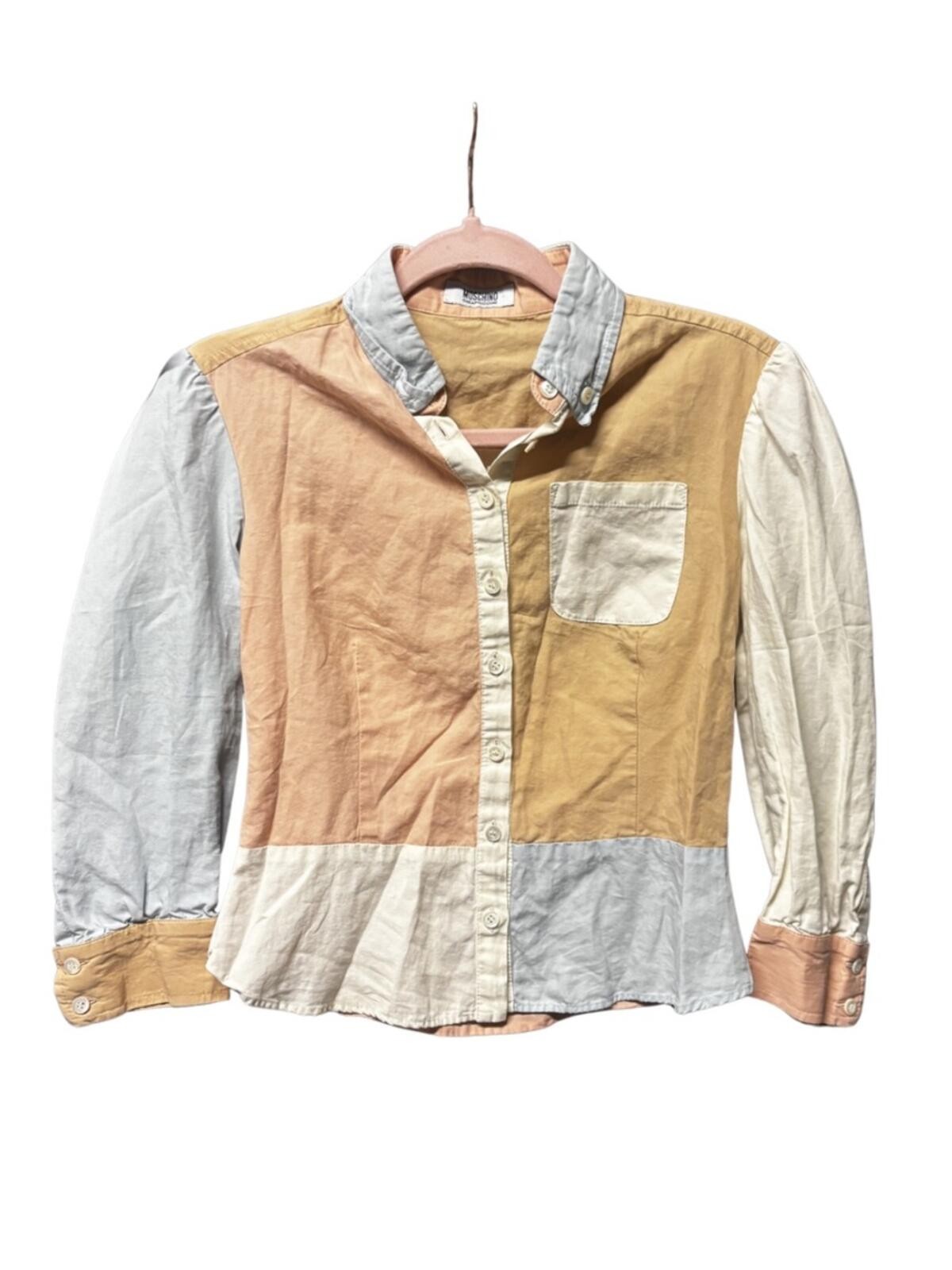 Vintage Moschino Cheap & Chic Colorblock Button Down •Size 6