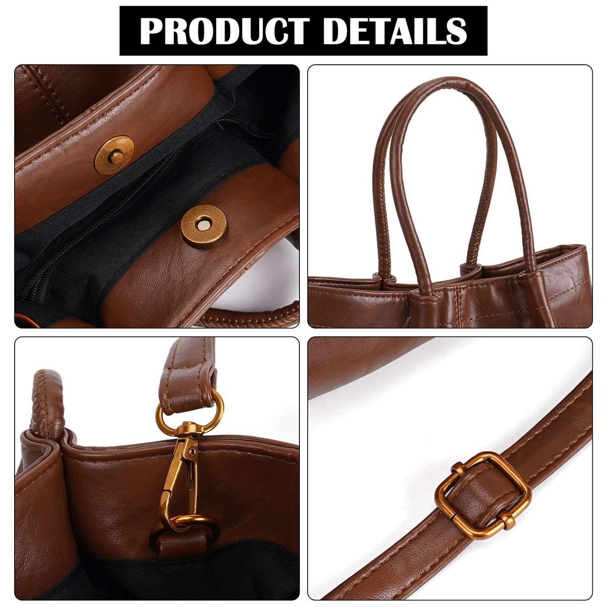 Women Lady Leather Handbags Messenger Shoulder Bags Tote Satchel Purse Large