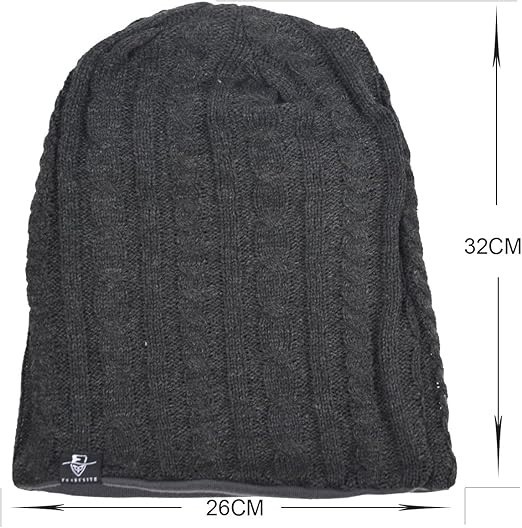 Men’s Slouch Beanie Skull Cap Long Baggy Hip-Hop Winter Summer Hat