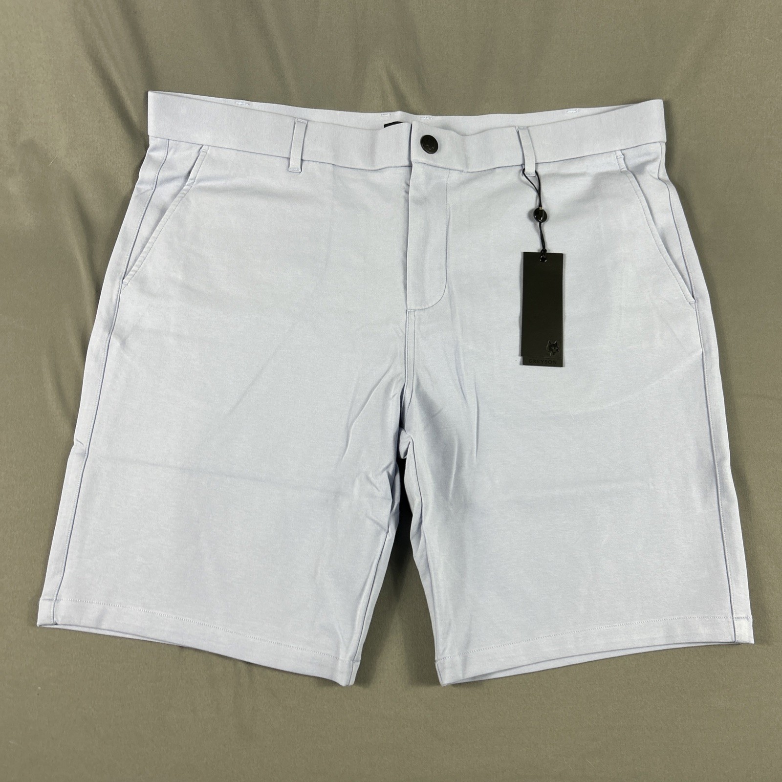 Greyson Golf Shorts Sequoia Nylon Cotton Spandex 38 x 10 Heron Blue MSRP $148