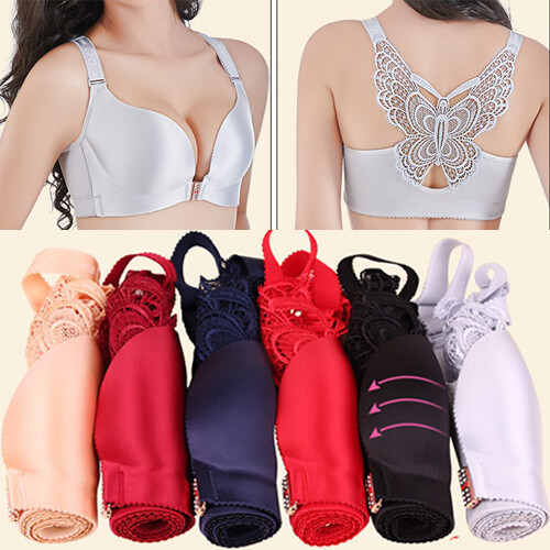 Women Bras 3/4 Cup Butterfly Front Closure Seamless Plus size underwear 17081