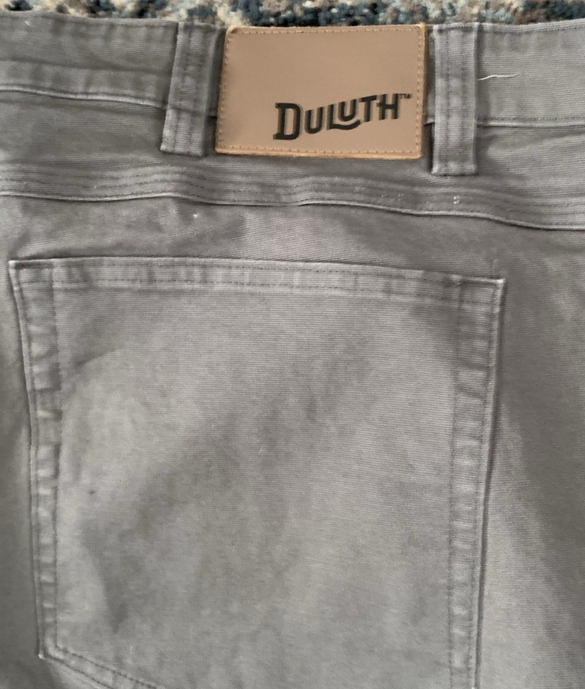 Duluth Trading Fire Hose Ultimate Cargo Work Mens Pants 48×32 Gray Relaxed