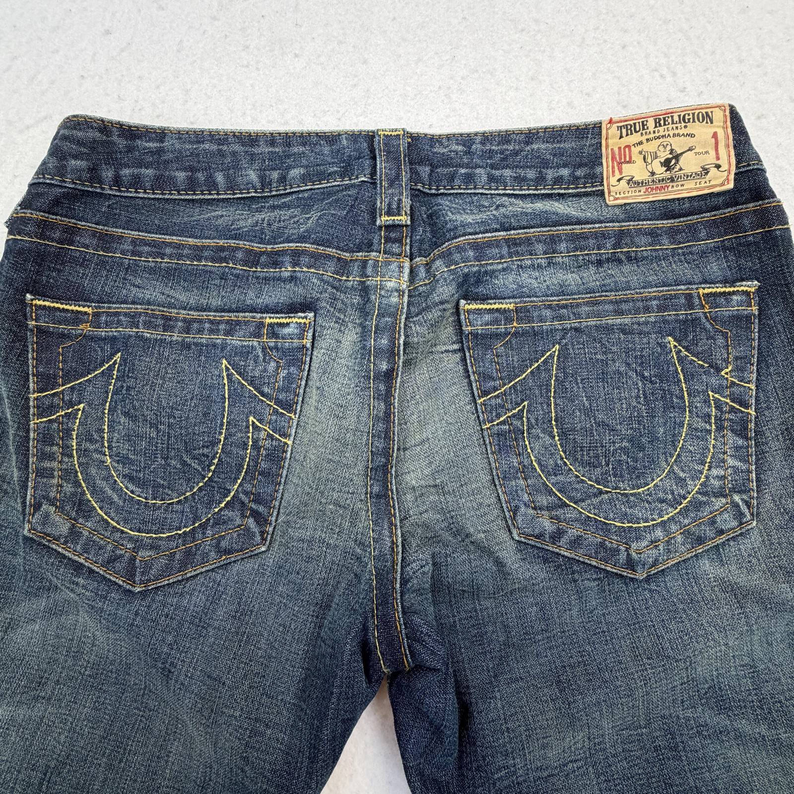 True Religion First Edition Johnny Dark Star Jeans 30×34 Straight Made USA