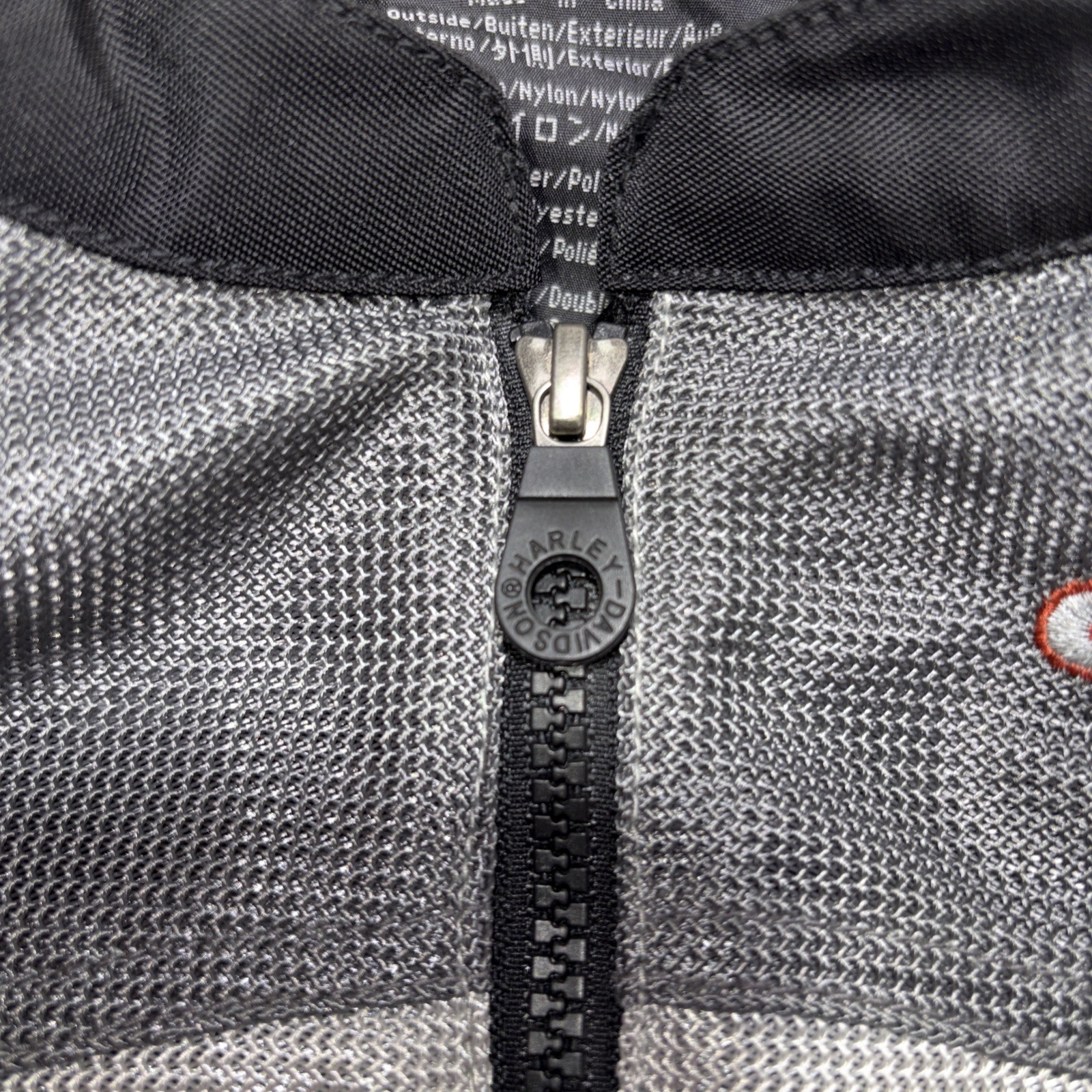 HARLEY-DAVIDSON Riding Jacket w/ Shoulder & Elbow Pads Women’s Sz XL Grey Black