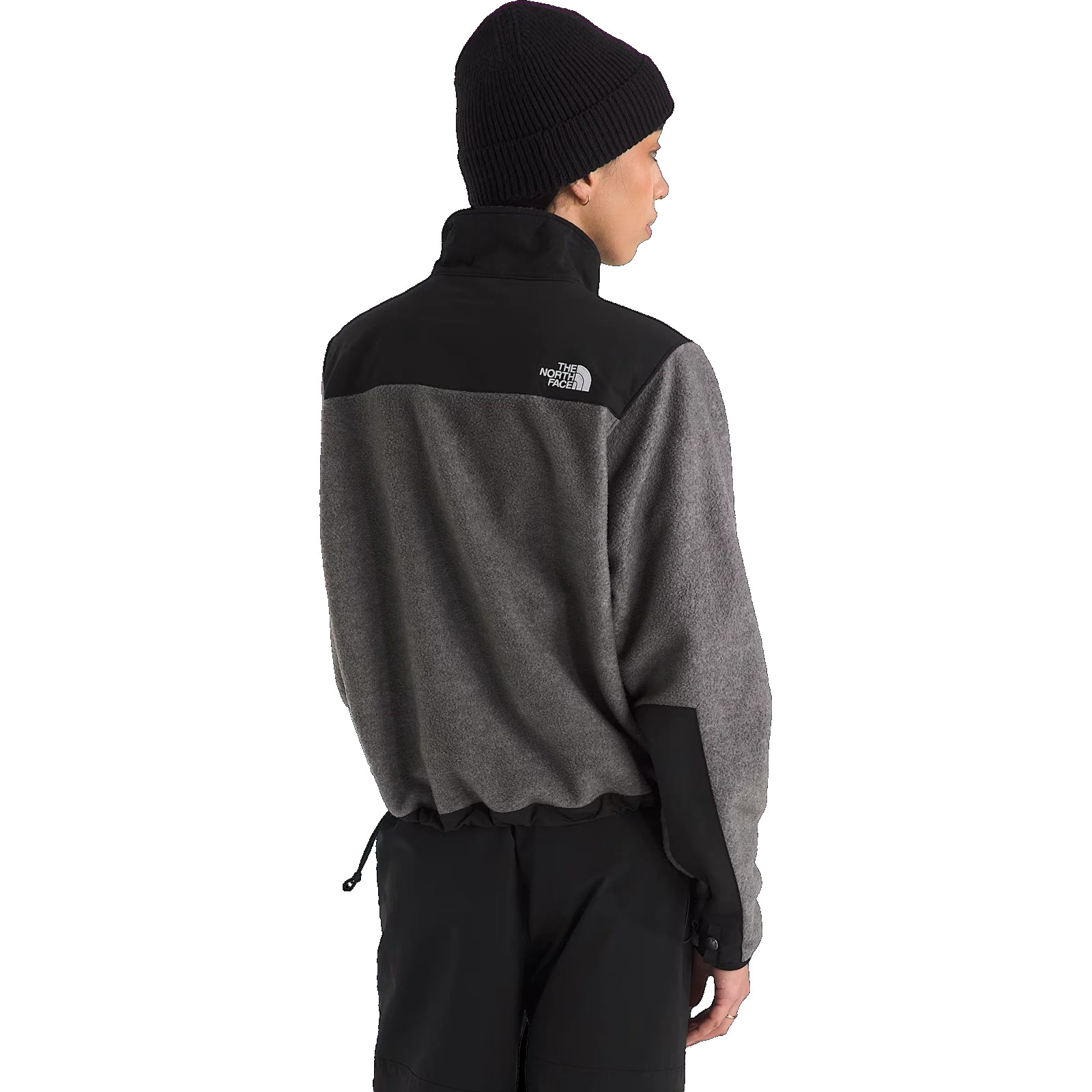 The North Face Retro Denali Fleece Full Zip Jacket Womans Heather Grey Large