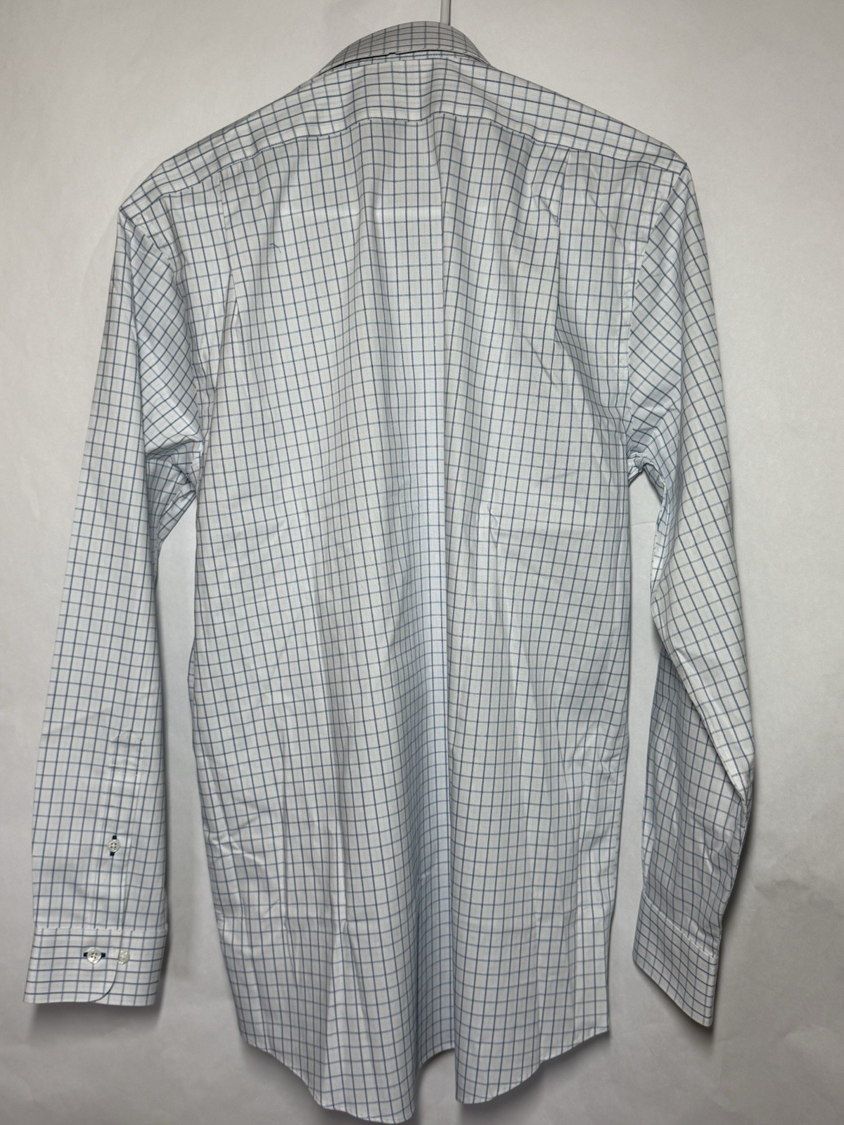 New Brooks Brothers United Men’s Blue Plaid Long Sleeve Shirt 15 1/2 34/35