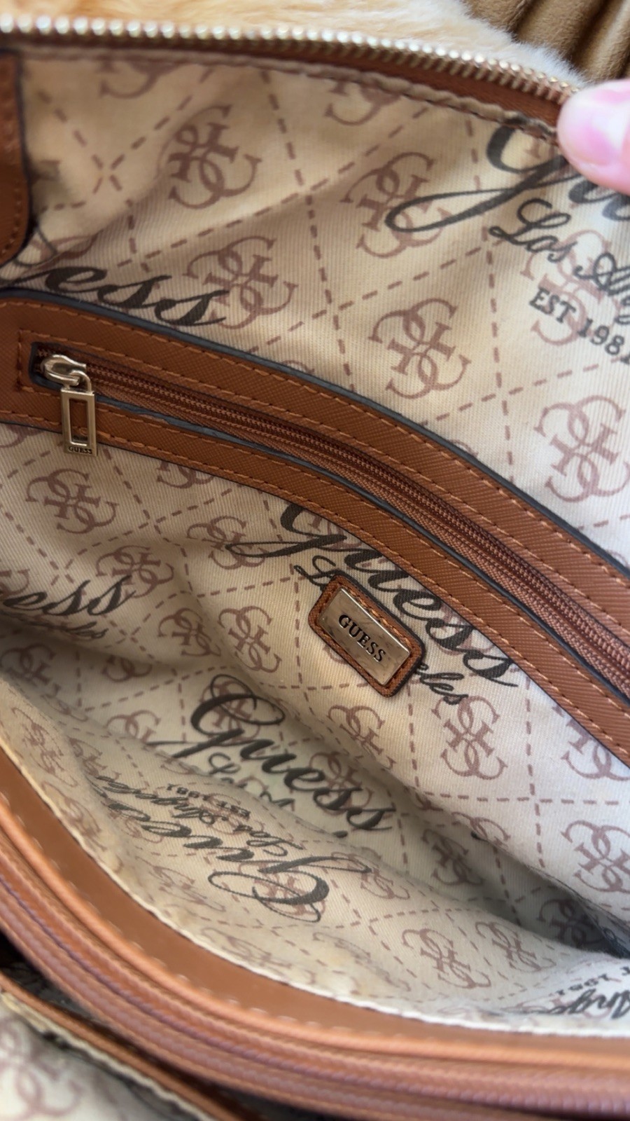 Brown GUESS vintage Y2K handbag