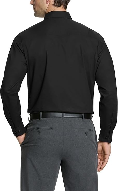 Kenneth Cole Men’s Dress Shirt, Black, XL (17-17.5, 32/33) 60 Cotton/40 Poly NWT