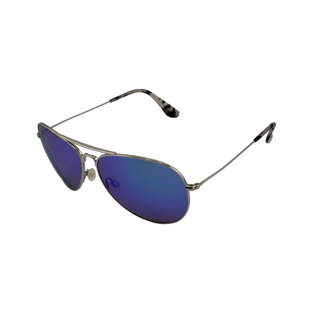 Maui Jim Mavericks Silver Aviator Sunglasses 60mm 13mm 135mm – Made In Japan