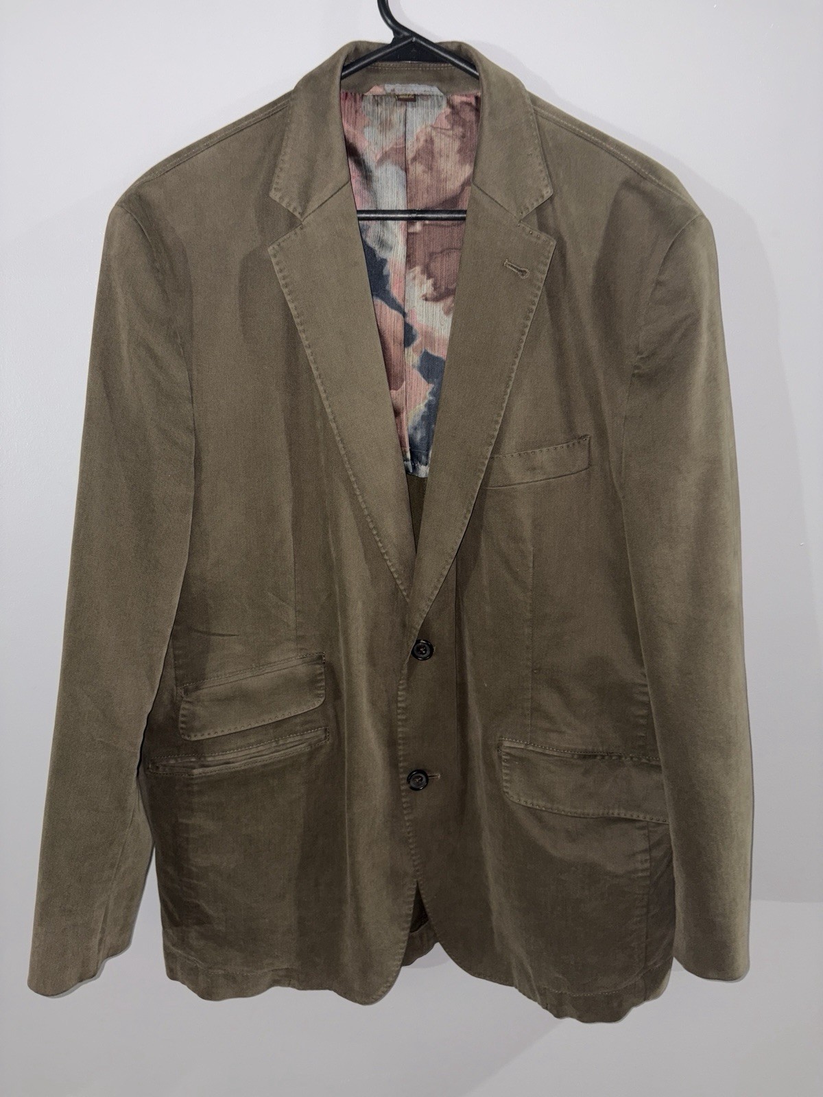 KROON Blazer Mens SZ 42 R Sport Coat Casual Two Button Jacket Cotton Suit Sting