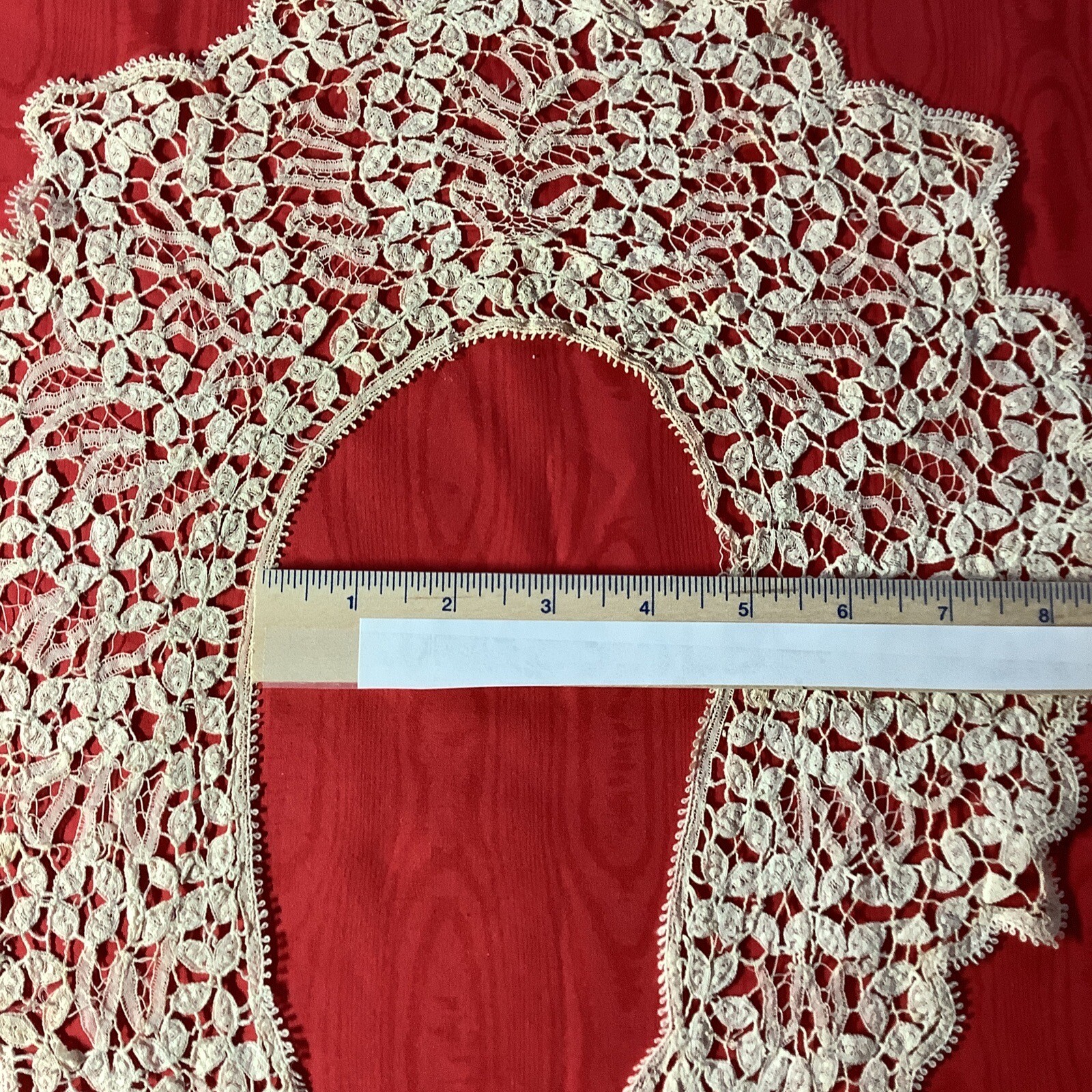 Antique Crochet/Tatted Collar in ECRU