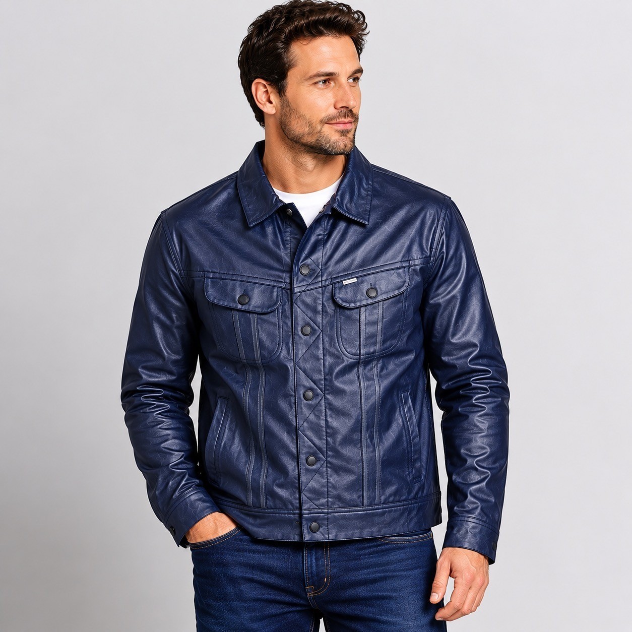 NWT Lee x Stutterheim Men’s Rider Jacket Aviator Navy Storm Rider Waterproof S