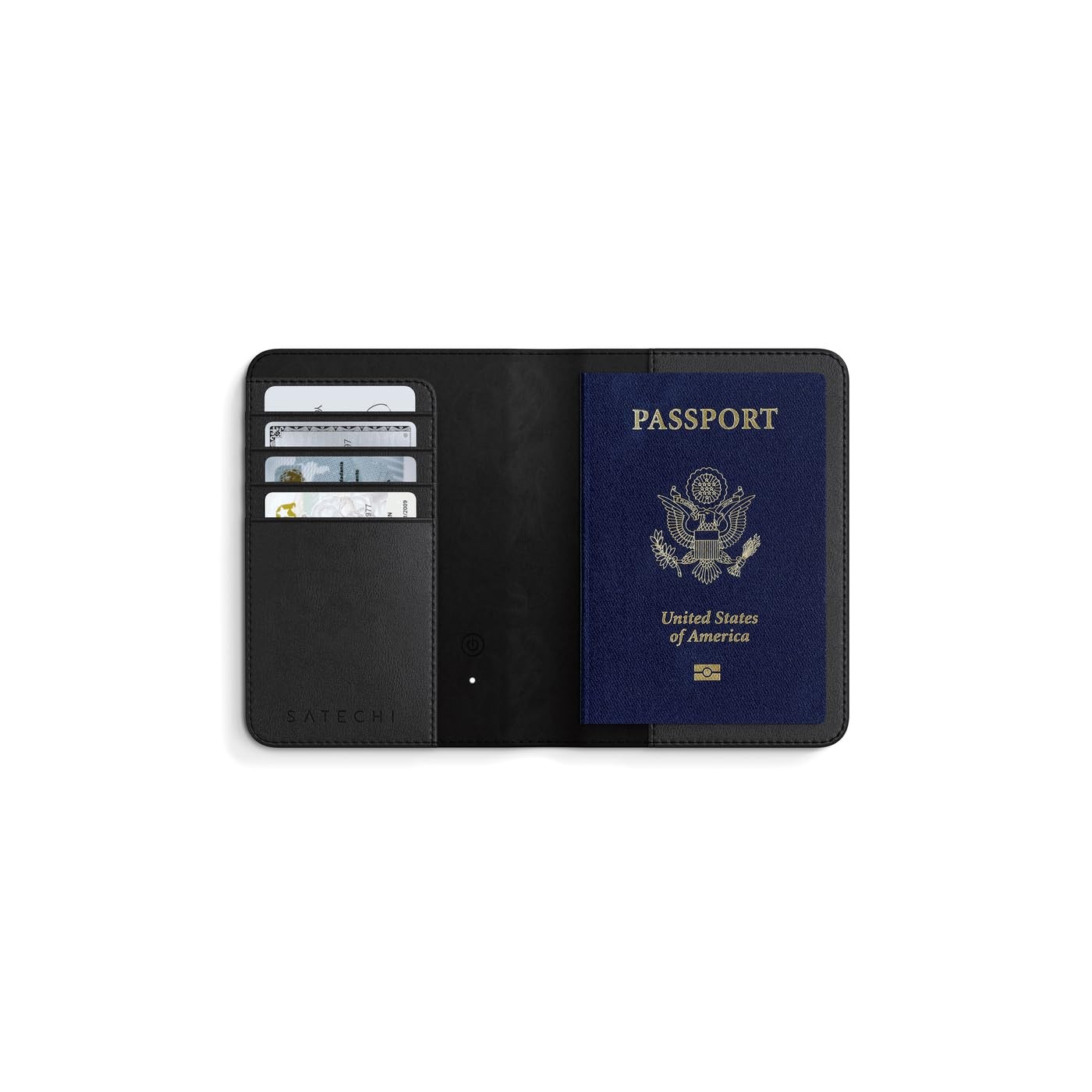 Satechi Passport Holder for Travel with Find My, RFID Protection Vegan Leather