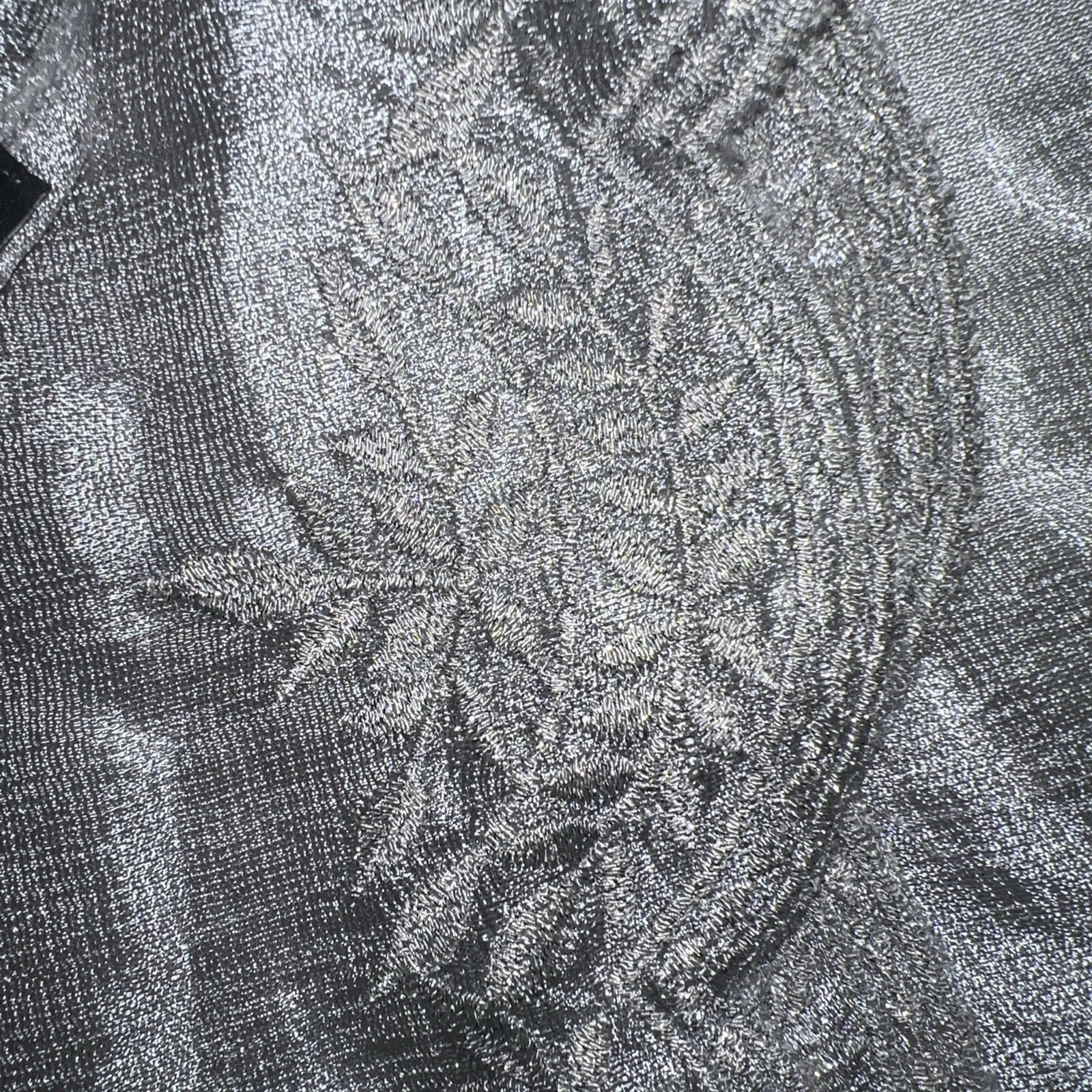 INC International Concepts Crescent Scalloped Wrap, Silver, NWT (W1)