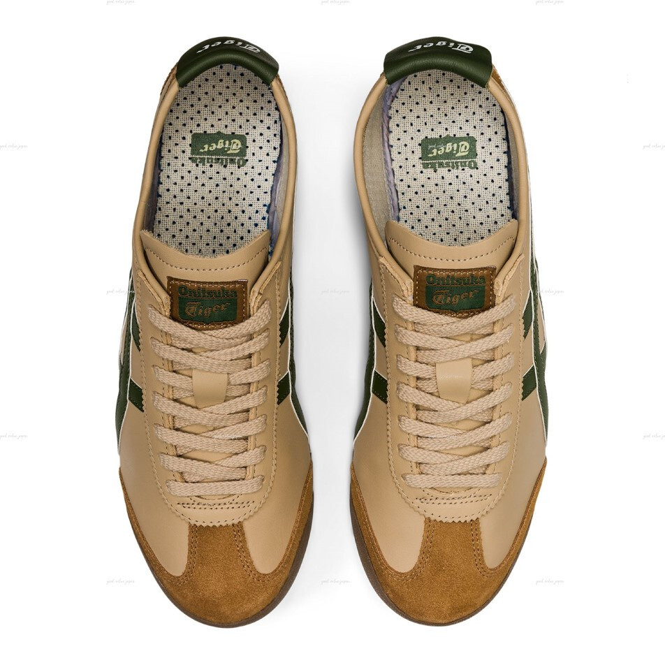 NEW Authentic Onitsuka Tiger MEXICO 66 1183C102 250 BEIGE GRASS GREEN