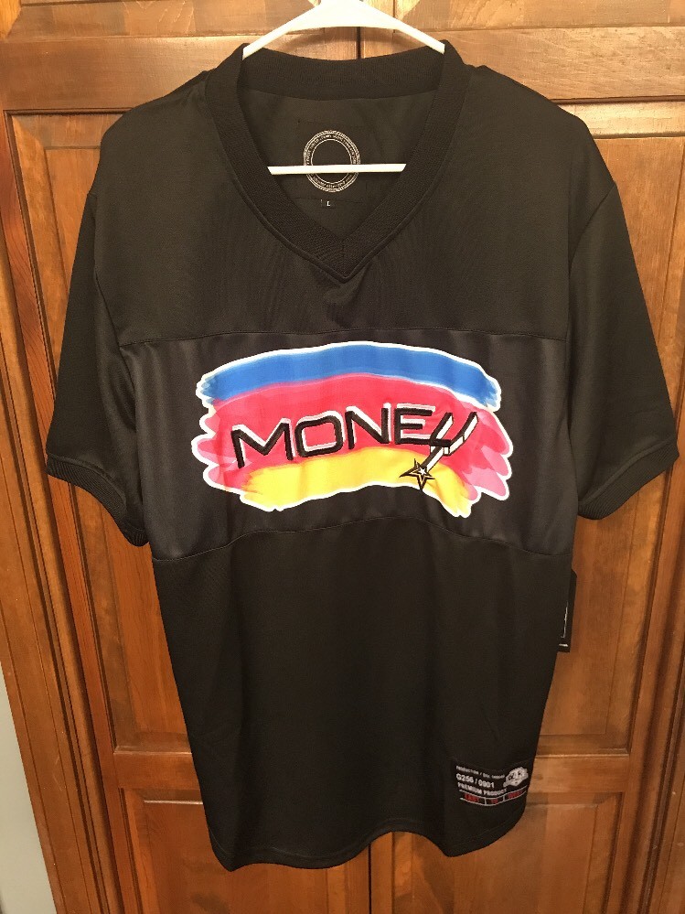 Max Millian Money Jersey San Antonio Spurs Logo Finest Thread Luxury Good Men XL